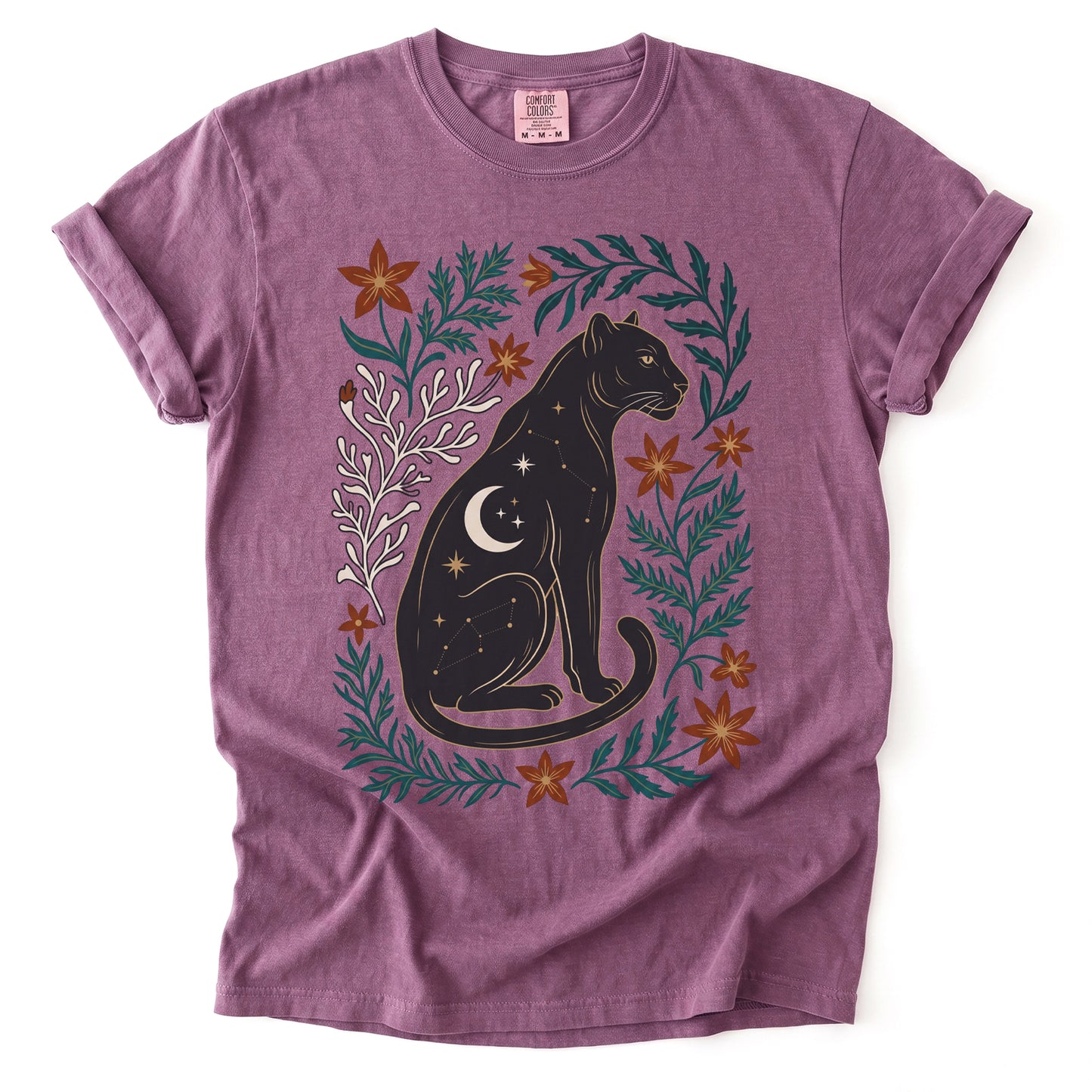 Majestic Black Panther Vintage Washed T-Shirt