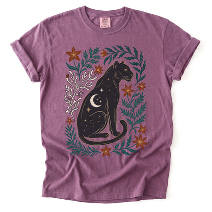 Majestic Black Panther Vintage Washed T-Shirt