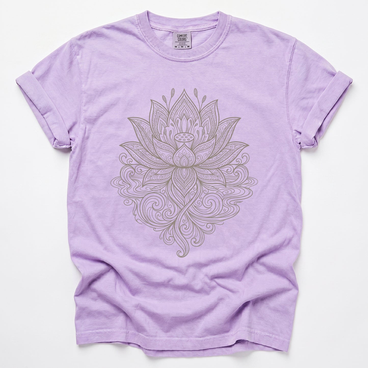Mandala Lotus Vintage Washed T-Shirt