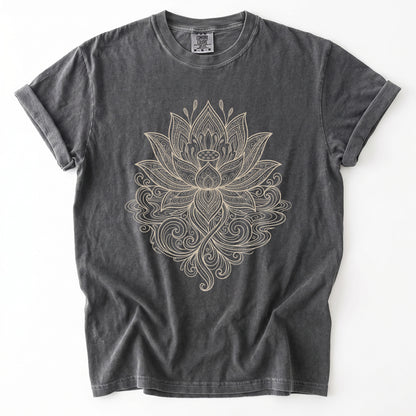 Mandala Lotus Vintage Washed T-Shirt