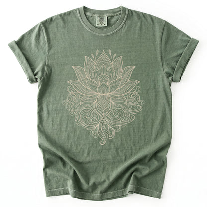Mandala Lotus Vintage Washed T-Shirt