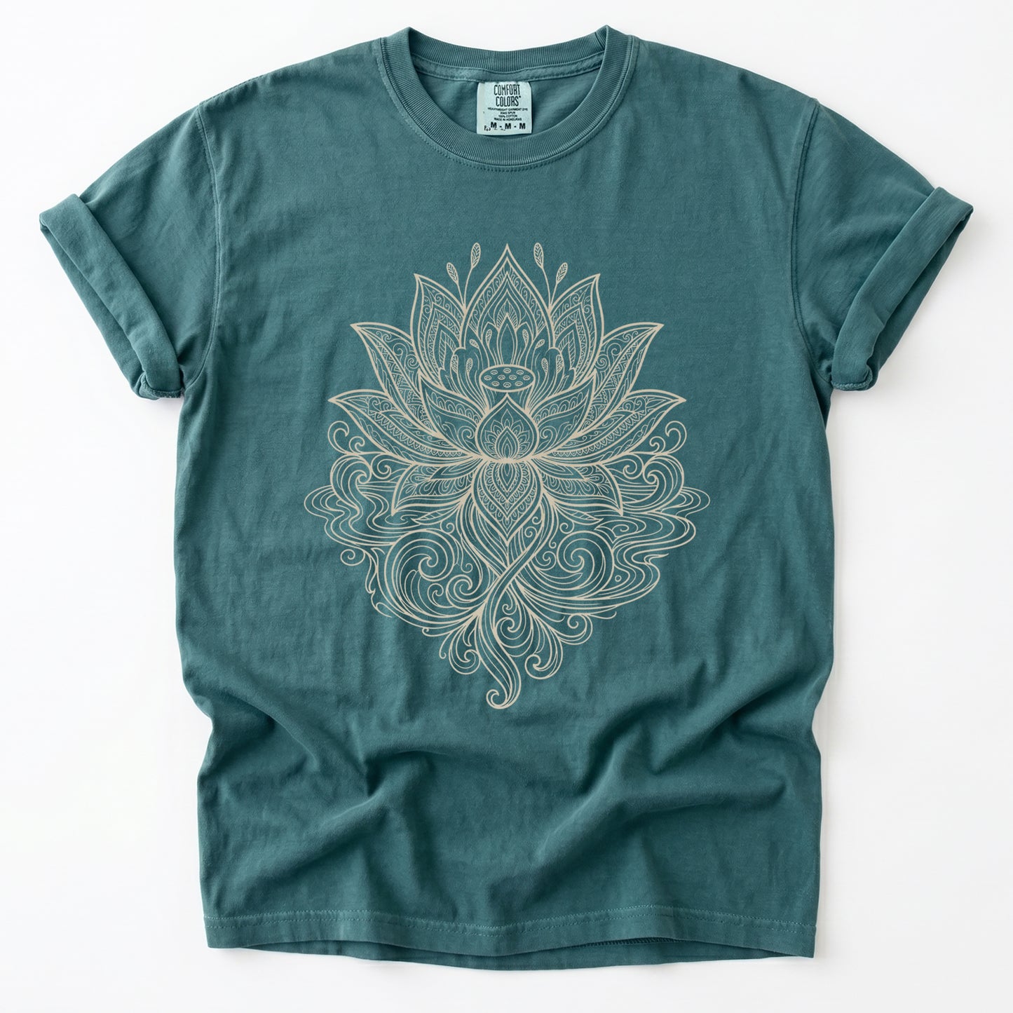 Mandala Lotus Vintage Washed T-Shirt