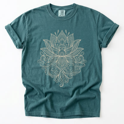 Mandala Lotus Vintage Washed T-Shirt