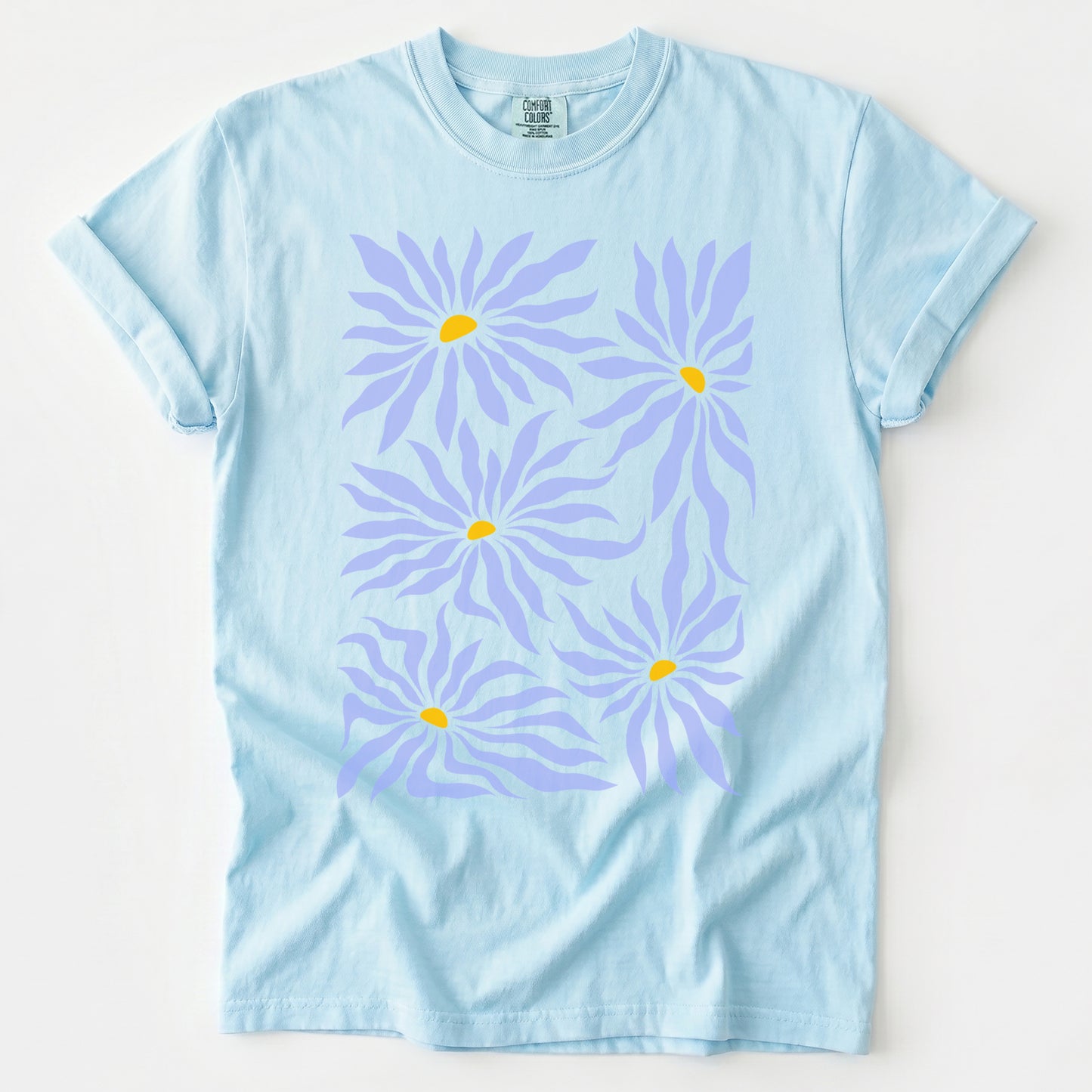 Abstract Matisse Floral Heavyweight T-Shirt