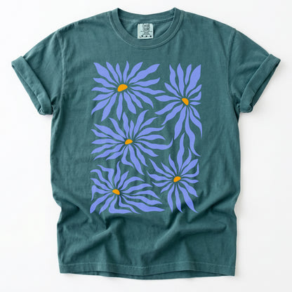 Abstract Matisse Floral Heavyweight T-Shirt