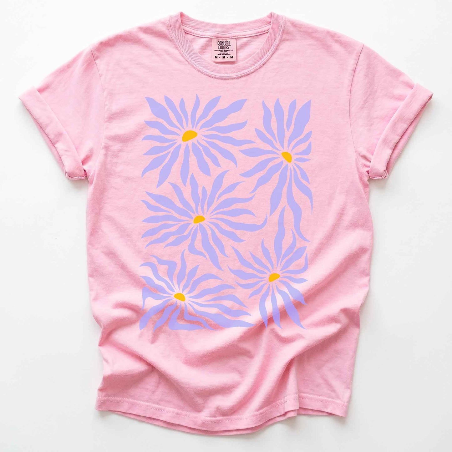Abstract Matisse Floral Heavyweight T-Shirt