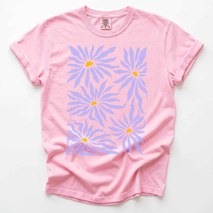 Abstract Matisse Floral Heavyweight T-Shirt
