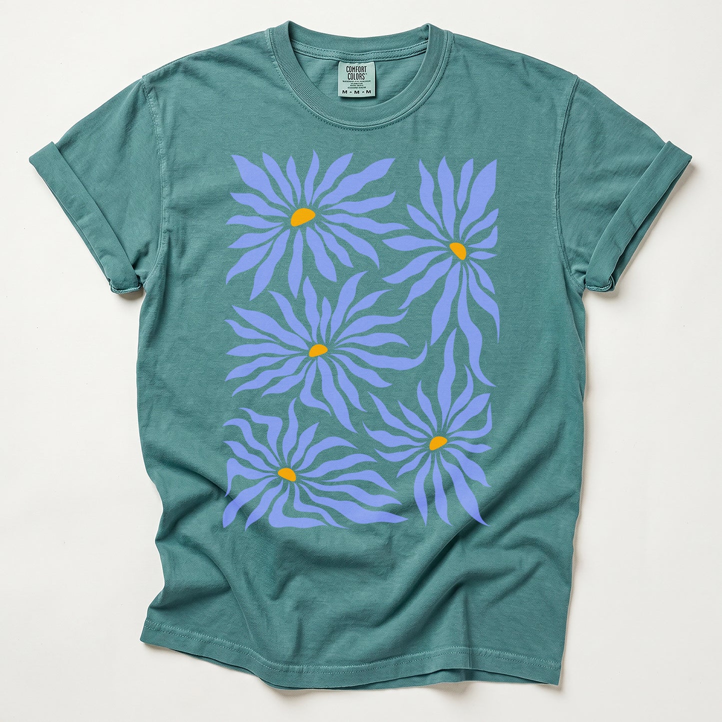 Abstract Matisse Floral Heavyweight T-Shirt