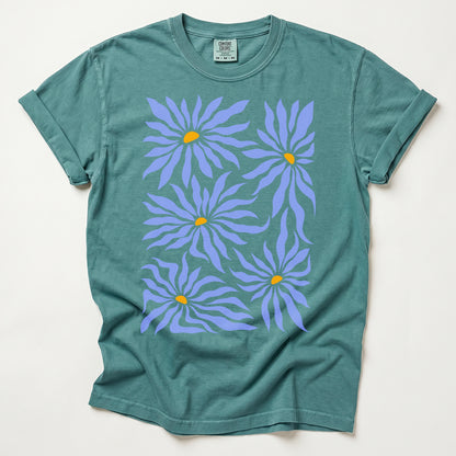 Abstract Matisse Floral Heavyweight T-Shirt