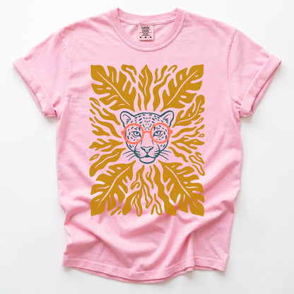 Matisse Leopard In Glasses Vintage Washed T-Shirt