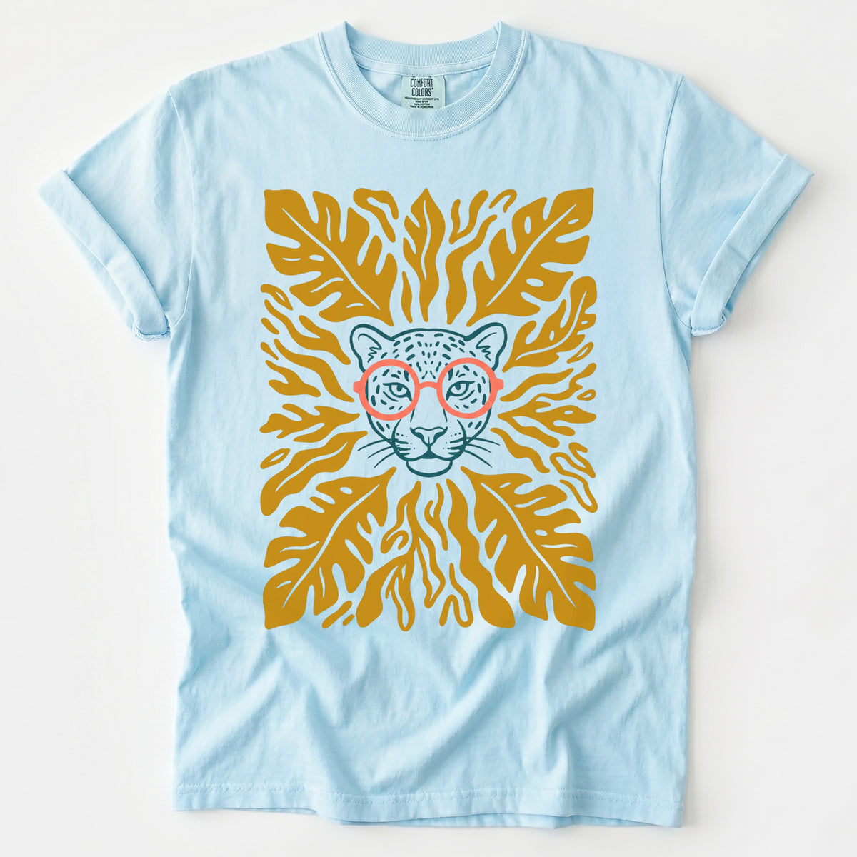 Matisse Leopard In Glasses Vintage Washed T-Shirt