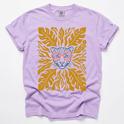 Matisse Leopard In Glasses Vintage Washed T-Shirt