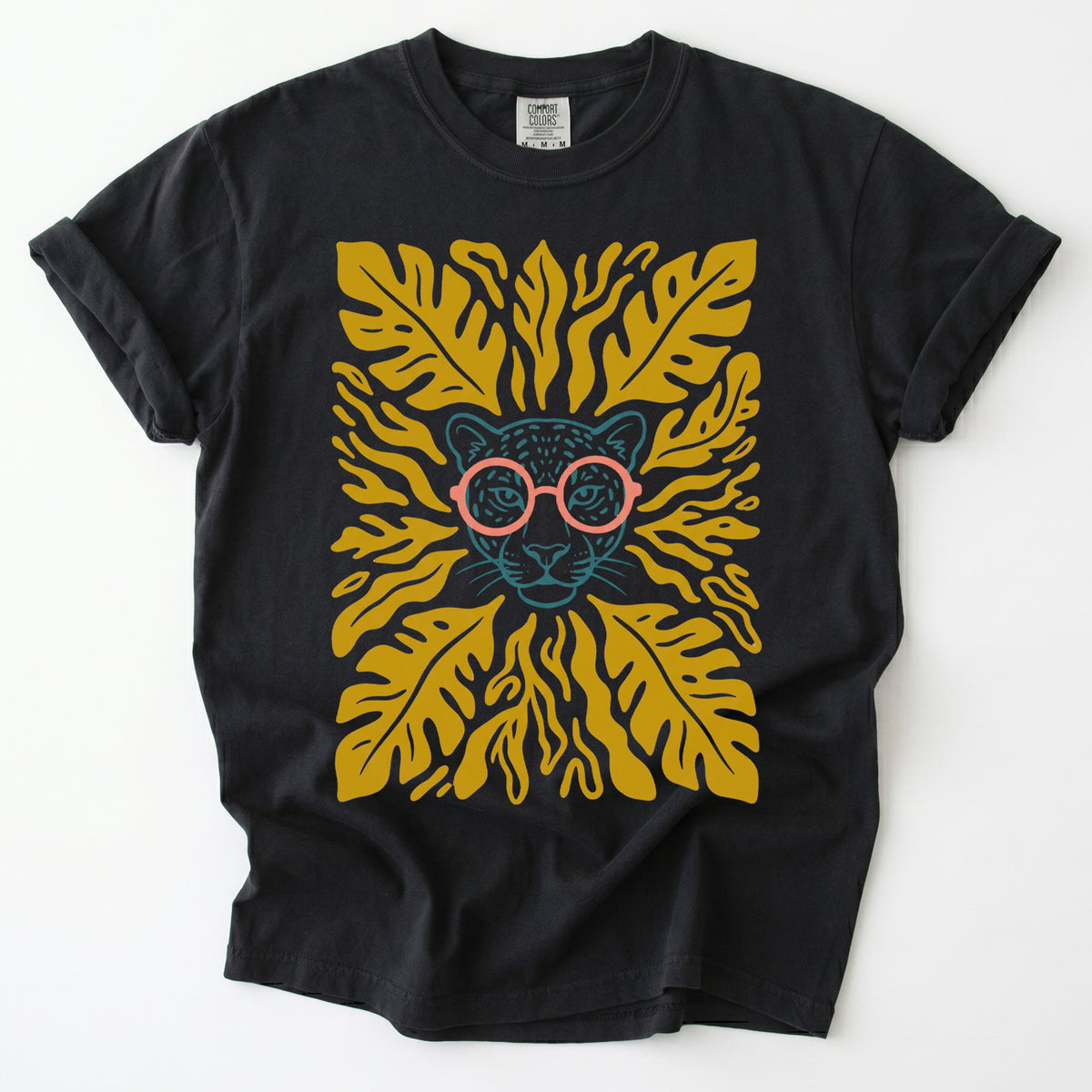 Matisse Leopard In Glasses Vintage Washed T-Shirt