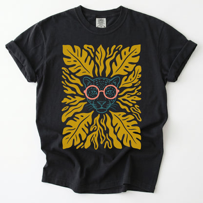 Matisse Leopard In Glasses Vintage Washed T-Shirt