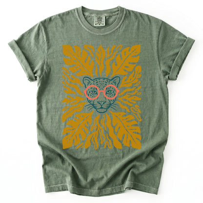 Matisse Leopard In Glasses Vintage Washed T-Shirt