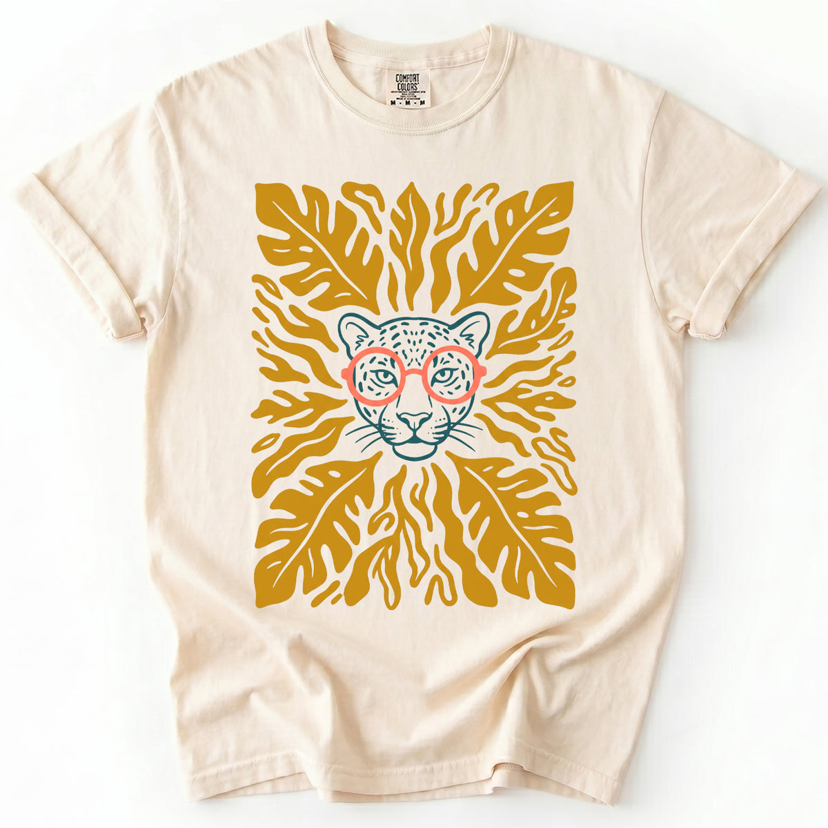 Matisse Leopard In Glasses Vintage Washed T-Shirt