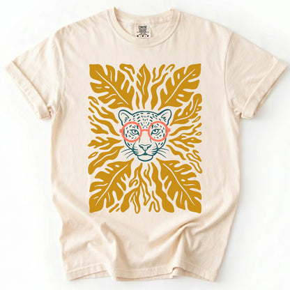 Matisse Leopard In Glasses Vintage Washed T-Shirt