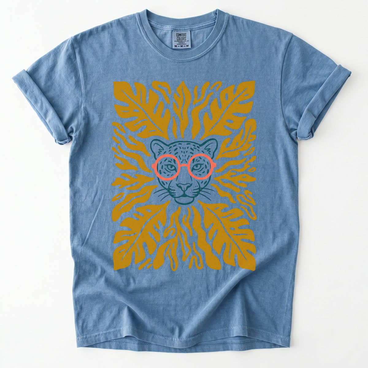 Matisse Leopard In Glasses Vintage Washed T-Shirt