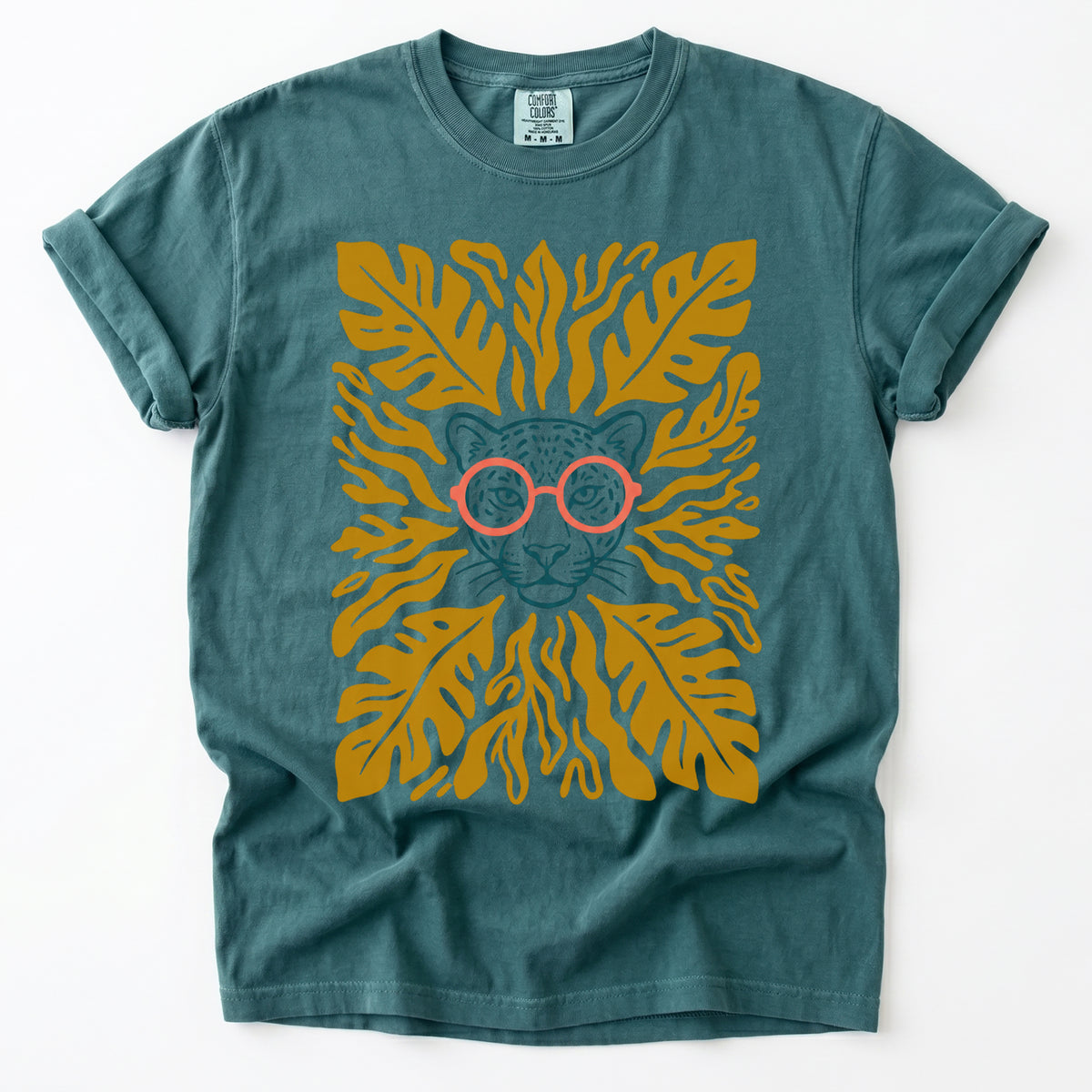 Matisse Leopard In Glasses Vintage Washed T-Shirt