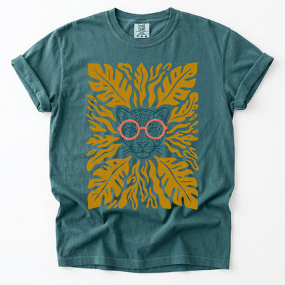 Matisse Leopard In Glasses Vintage Washed T-Shirt