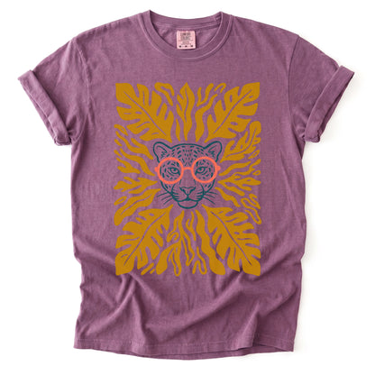 Matisse Leopard In Glasses Vintage Washed T-Shirt