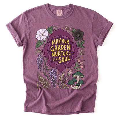 May Our Garden Nurture The Soul Vintage Washed T-Shirt