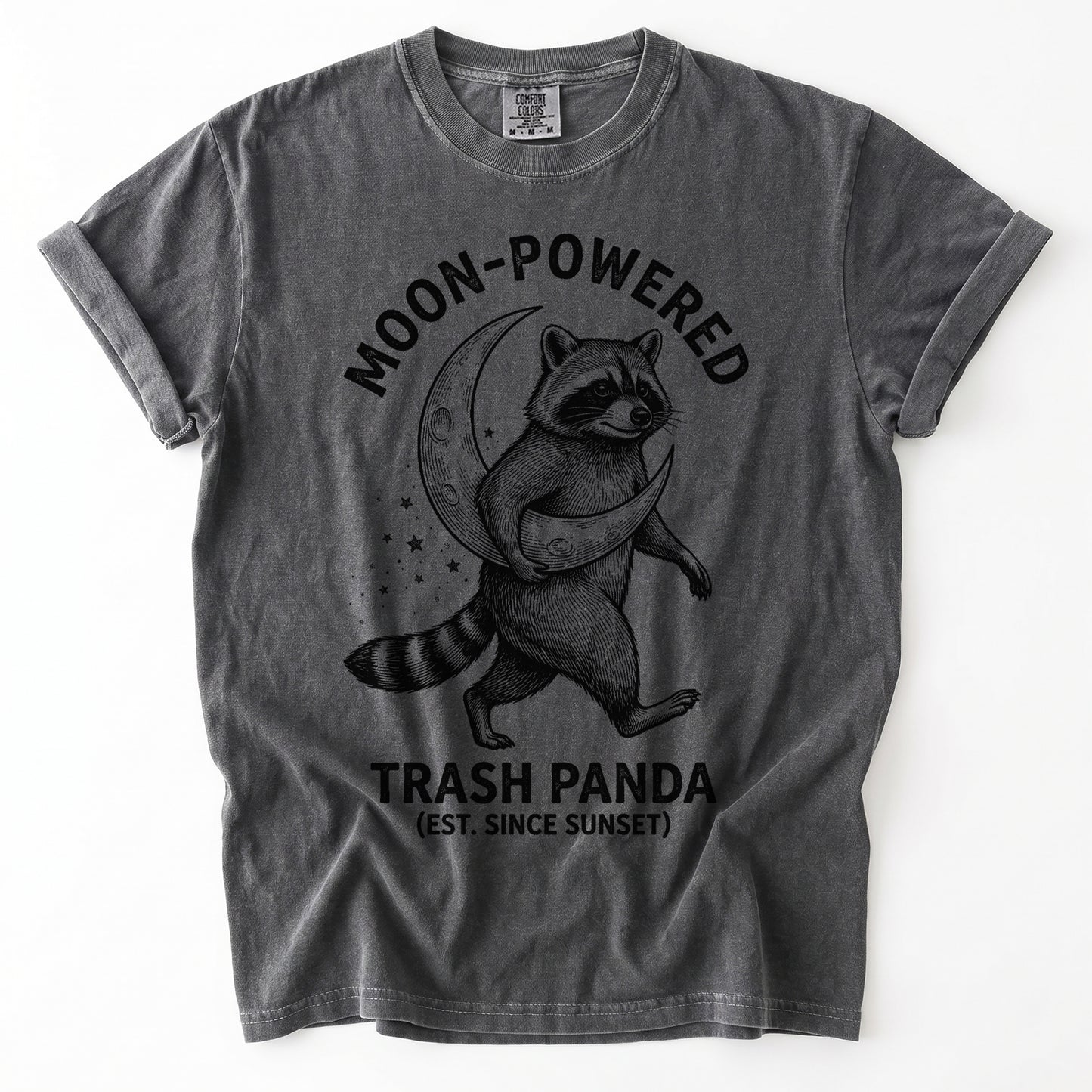 Moon-Powered Trash Panda Vintage Washed T-Shirt