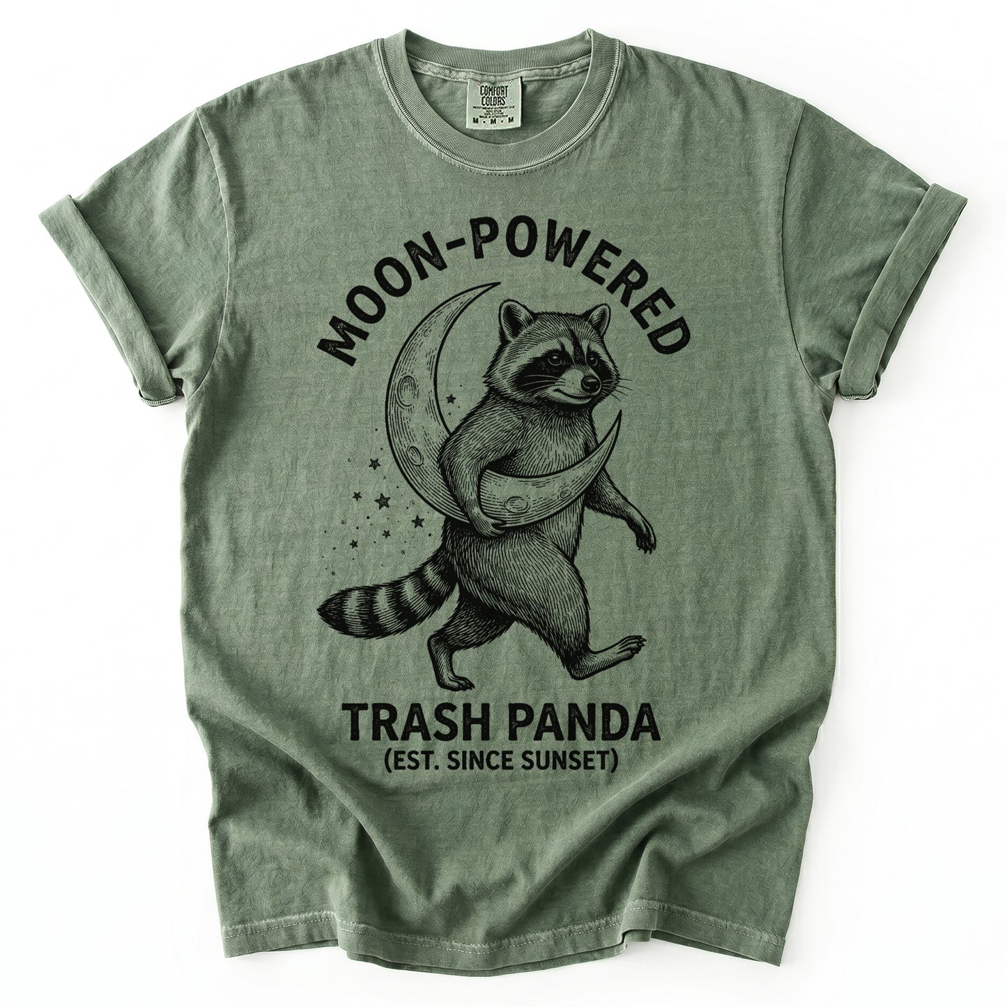 Moon-Powered Trash Panda Vintage Washed T-Shirt