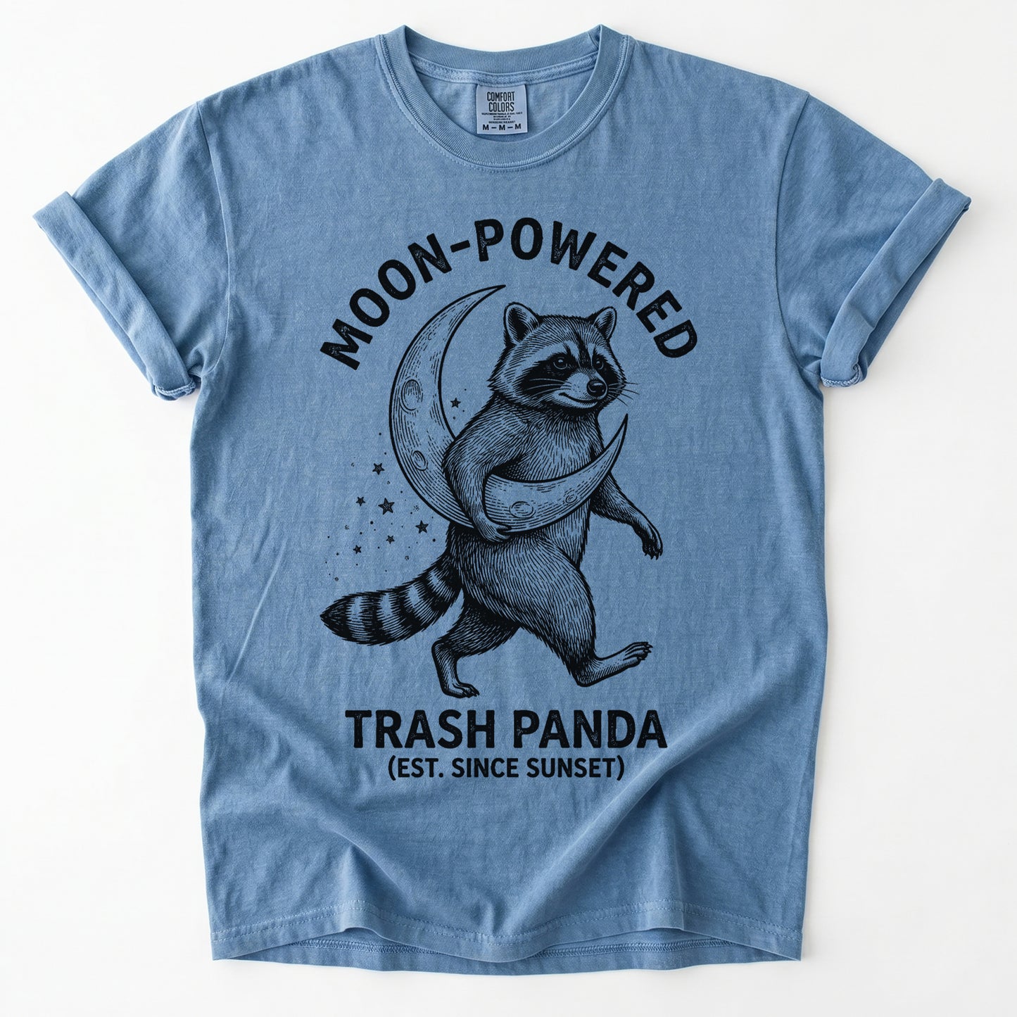 Moon-Powered Trash Panda Vintage Washed T-Shirt