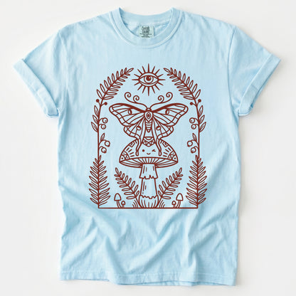 Moth & Mushroom Vintage Washed T-Shirt