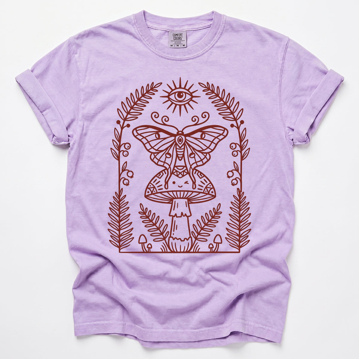 Moth & Mushroom Vintage Washed T-Shirt