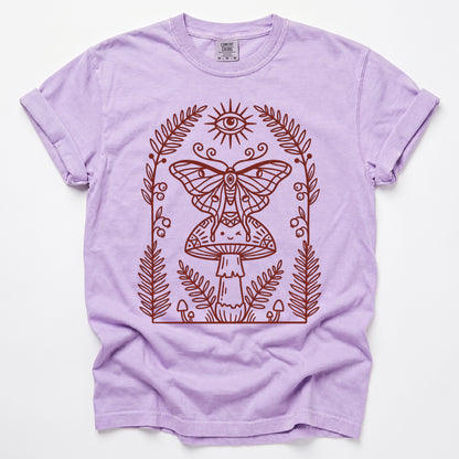 Moth & Mushroom Vintage Washed T-Shirt
