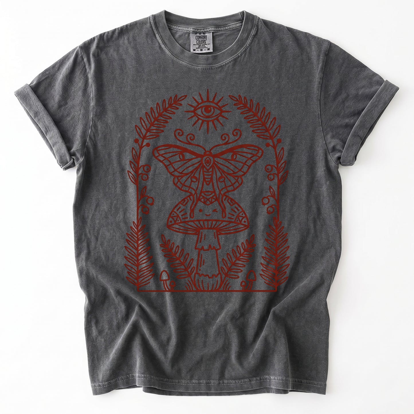 Moth & Mushroom Vintage Washed T-Shirt