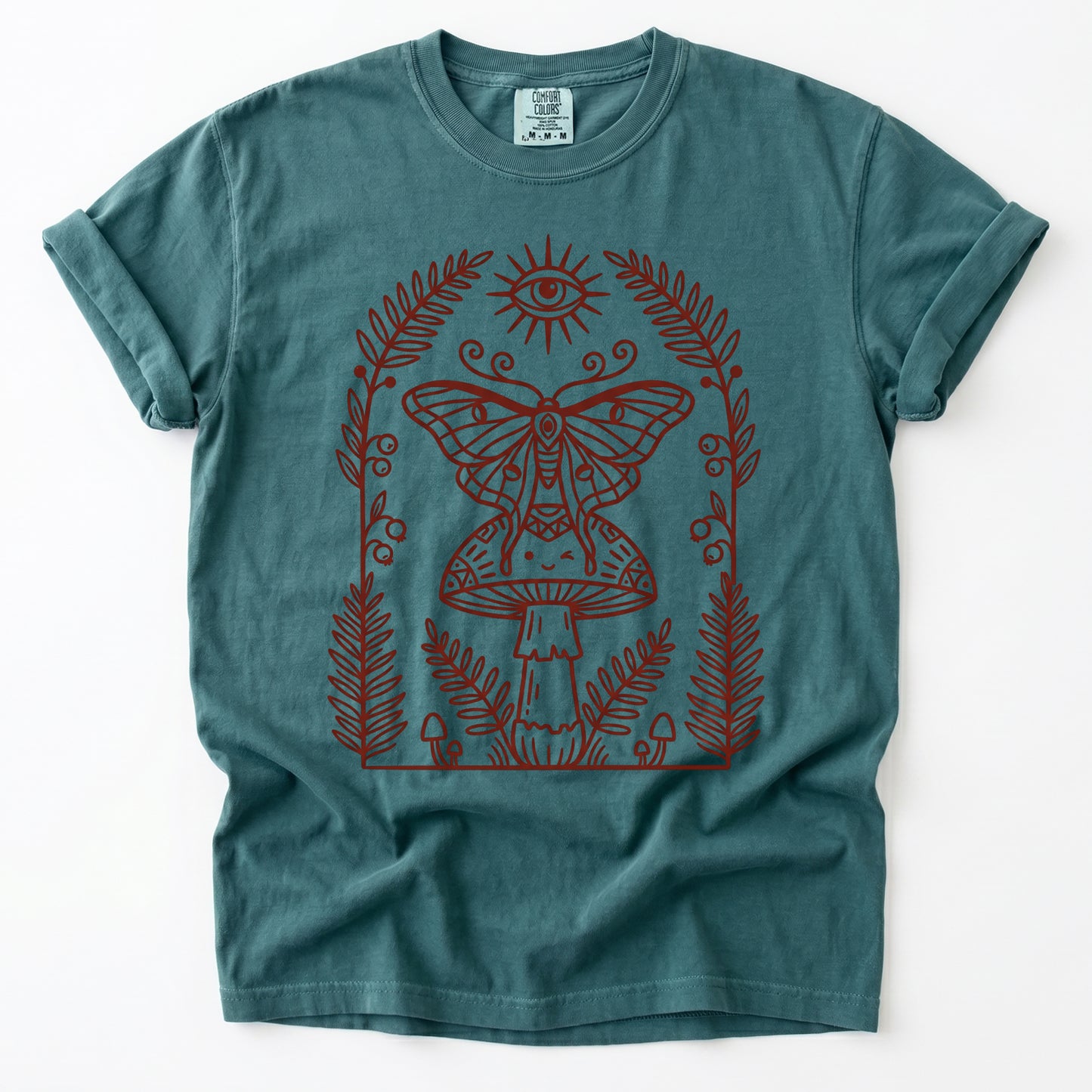 Moth & Mushroom Vintage Washed T-Shirt