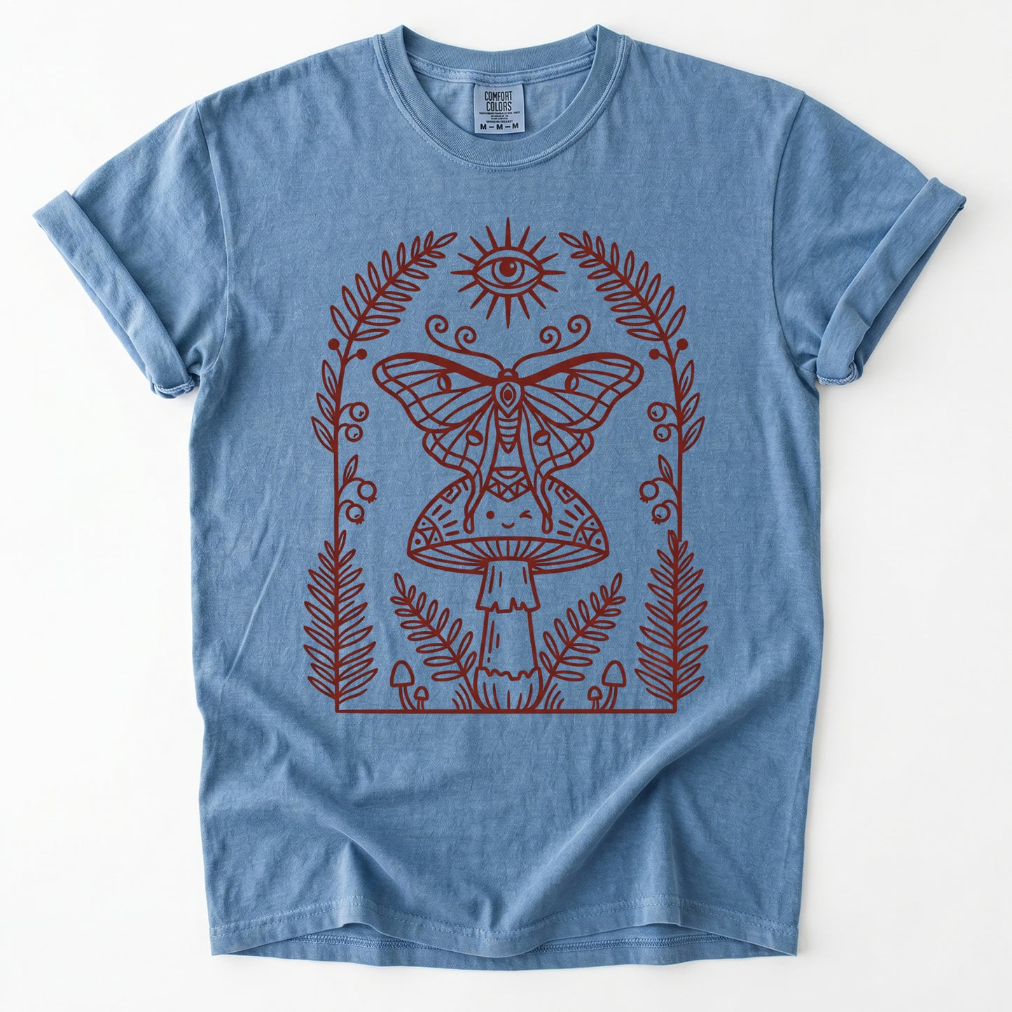 Moth & Mushroom Vintage Washed T-Shirt