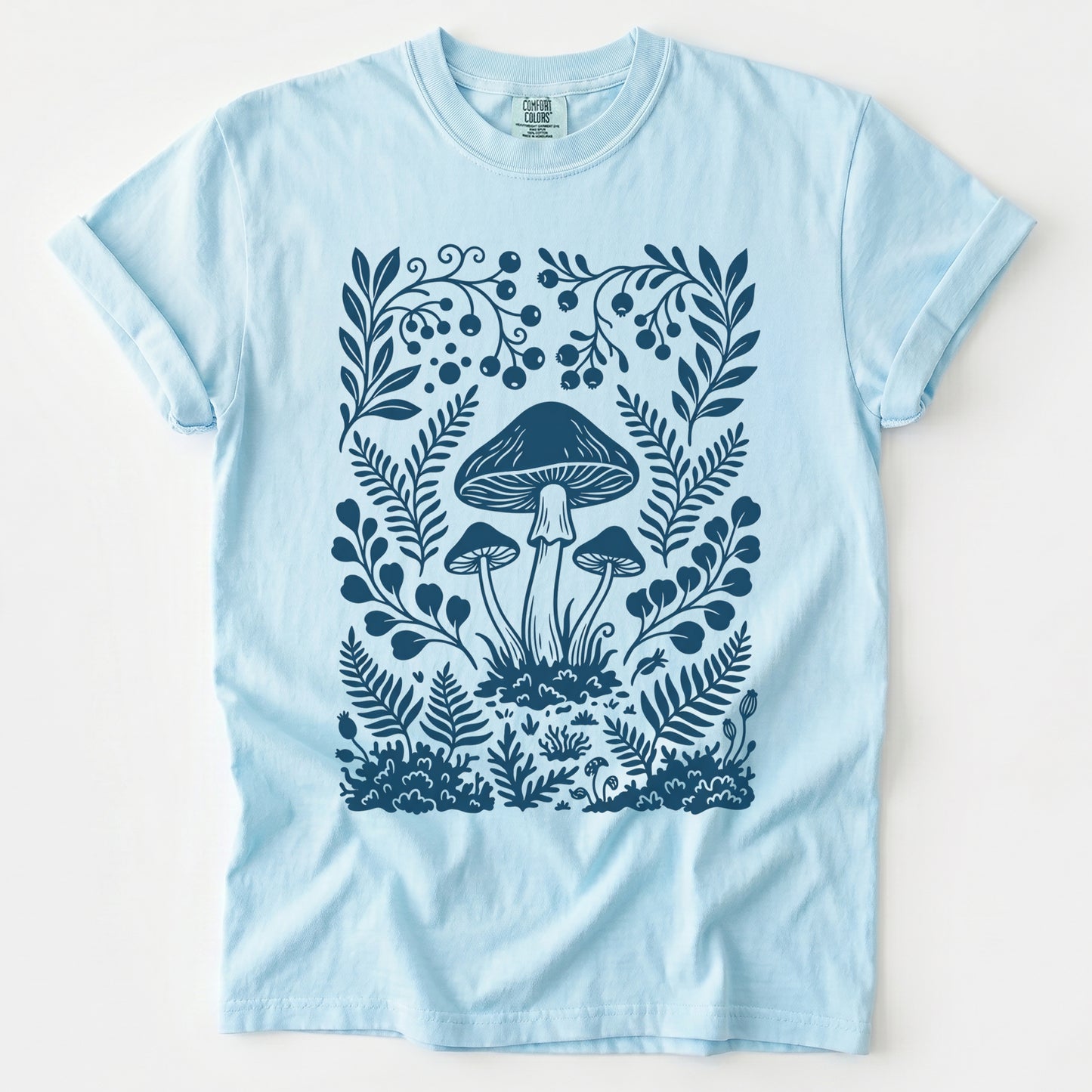Woodland Mushrooms Vintage Washed T-Shirt