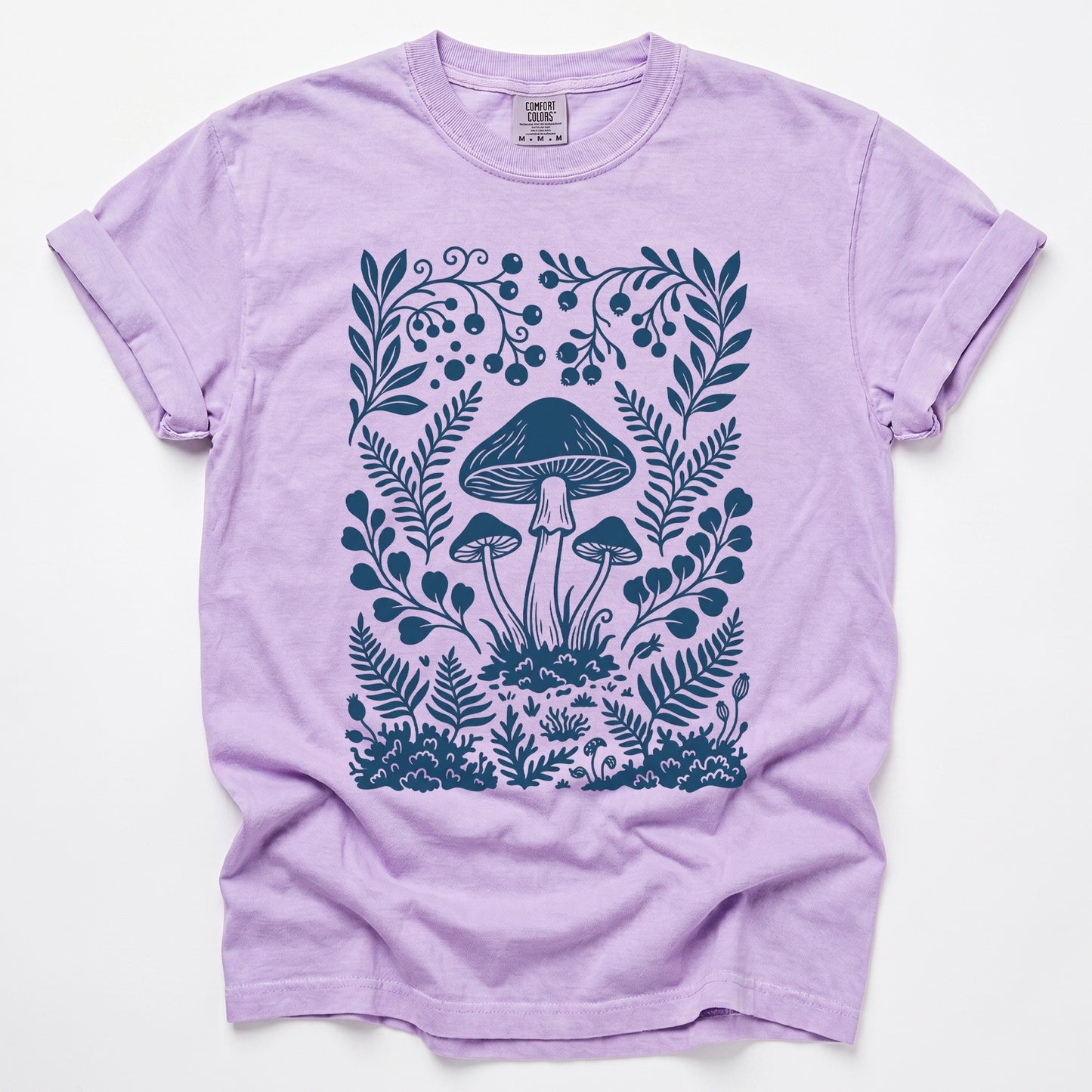 Woodland Mushrooms Vintage Washed T-Shirt