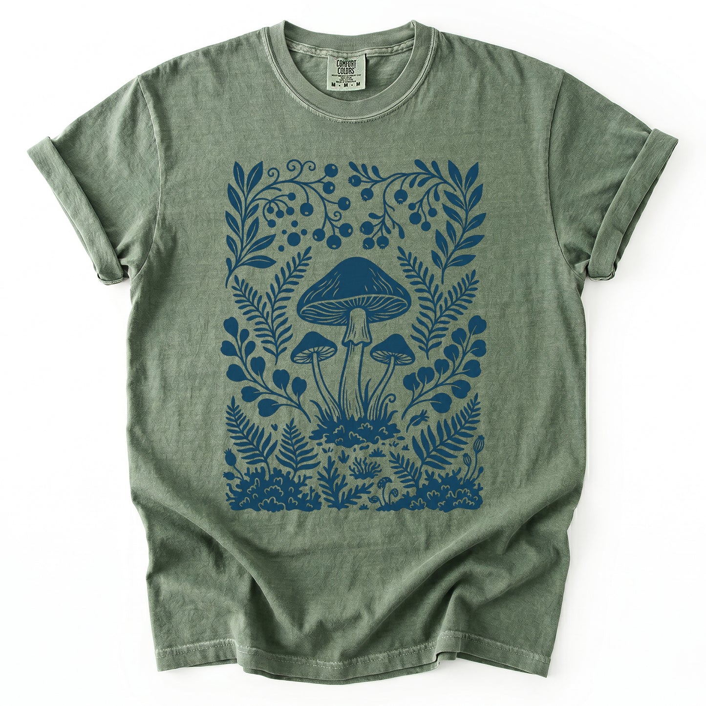 Woodland Mushrooms Vintage Washed T-Shirt