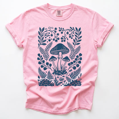 Woodland Mushrooms Vintage Washed T-Shirt