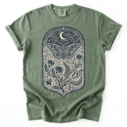 Mystic Moth Night Garden Vintage Washed T-Shirt