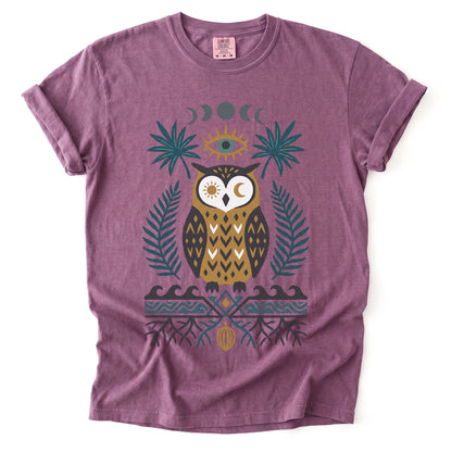 Mystic Owl Vintage Washed T-Shirt