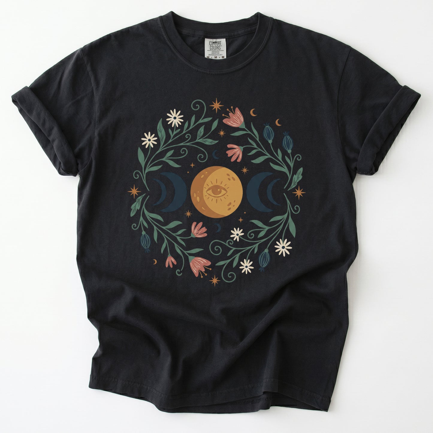Mystic Triple Moon Vintage Washed T-Shirt