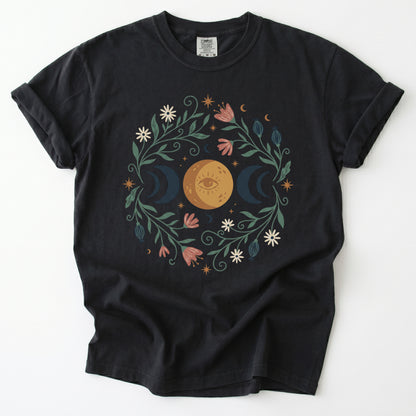 Mystic Triple Moon Vintage Washed T-Shirt