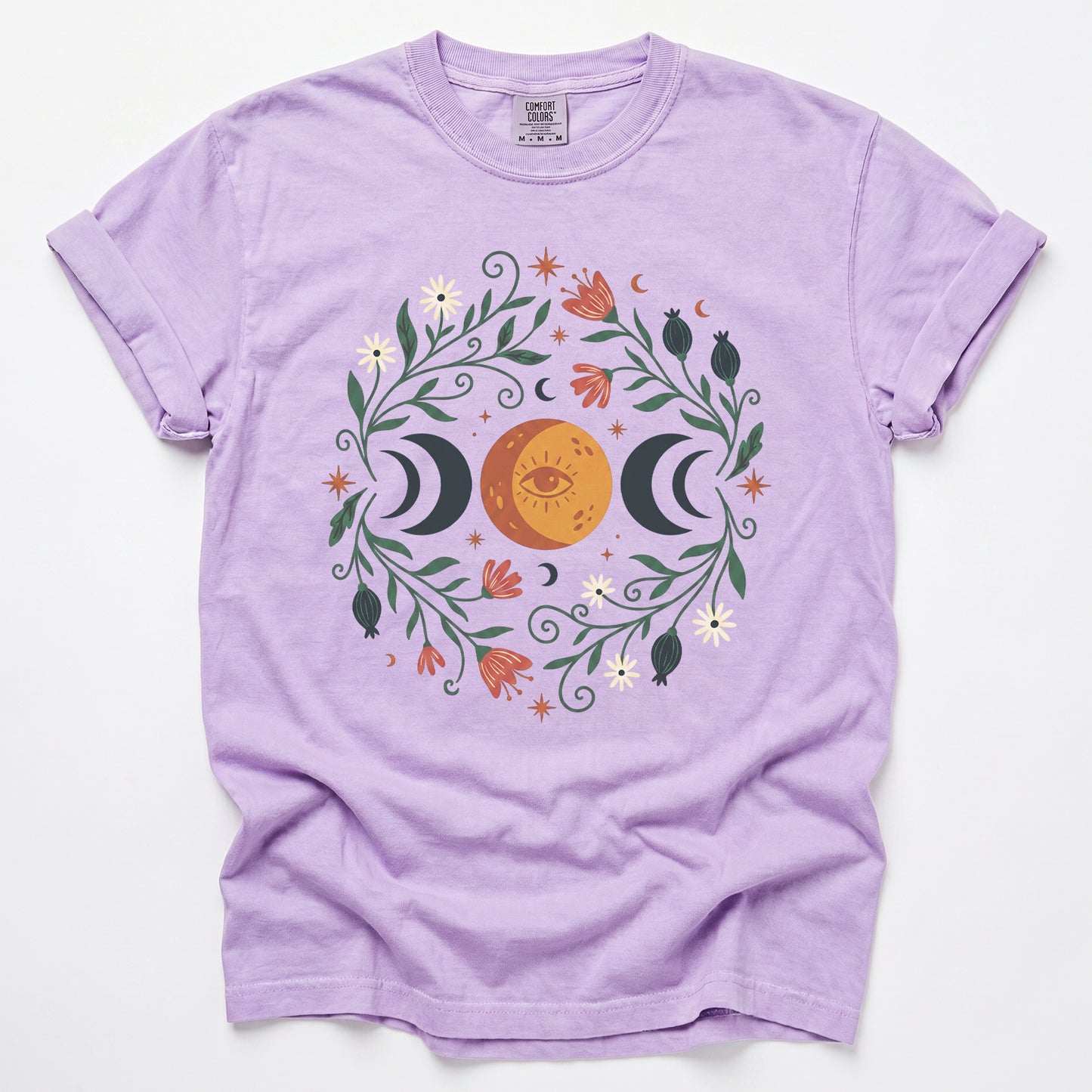 Mystic Triple Moon Vintage Washed T-Shirt