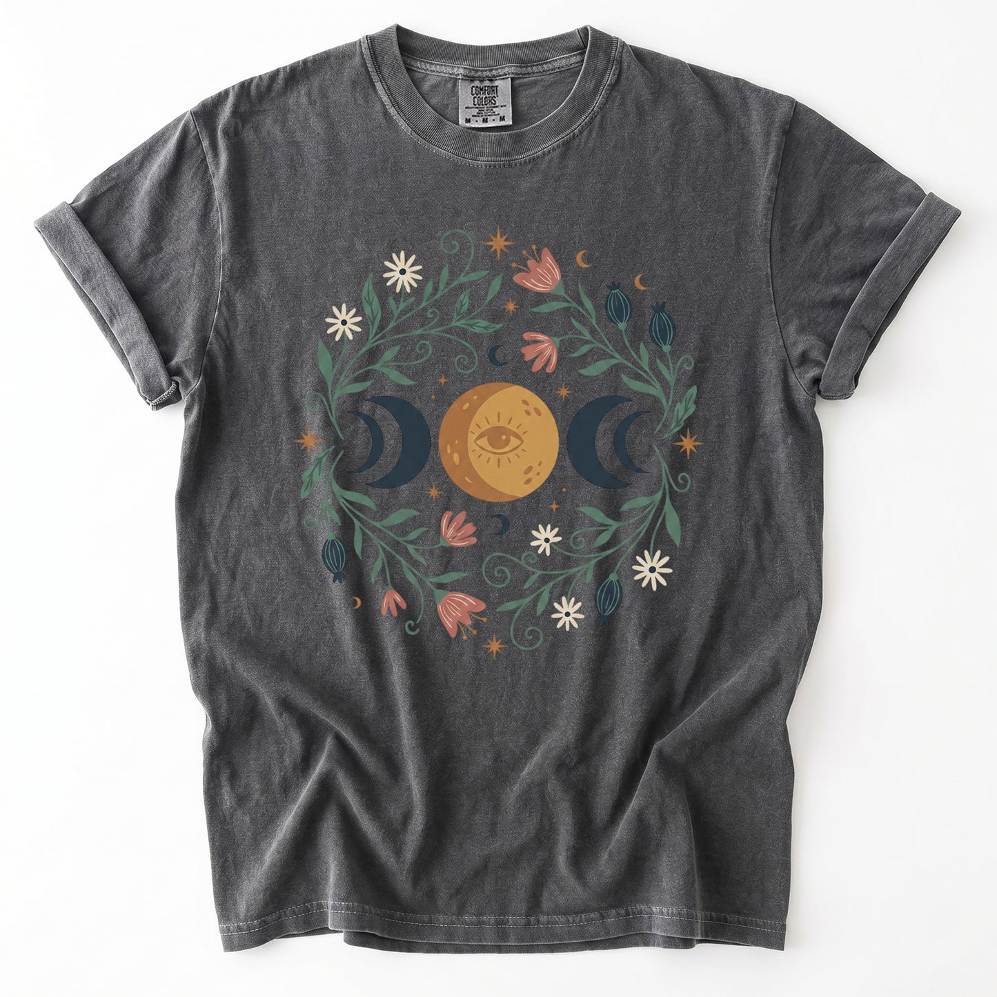 Mystic Triple Moon Vintage Washed T-Shirt