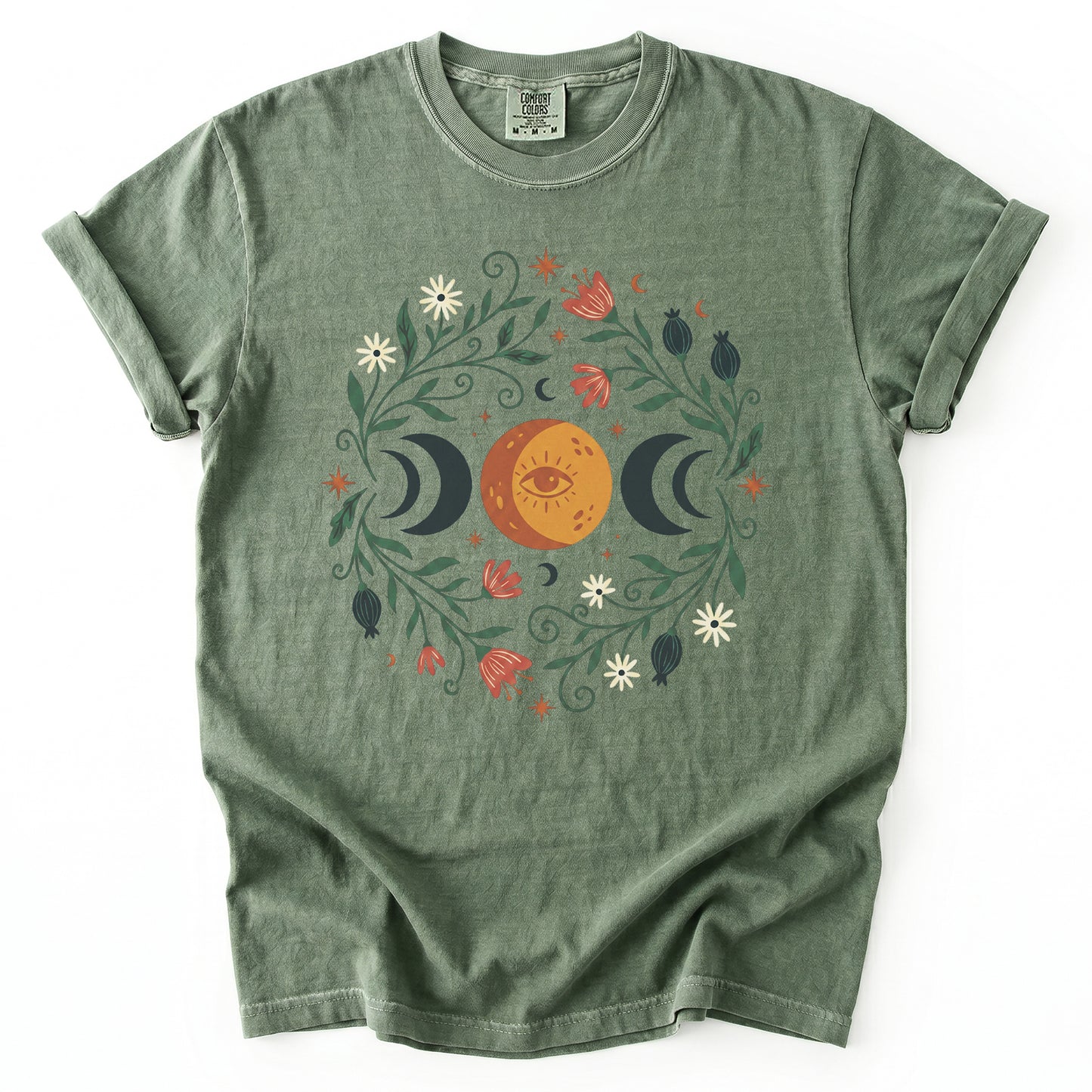 Mystic Triple Moon Vintage Washed T-Shirt