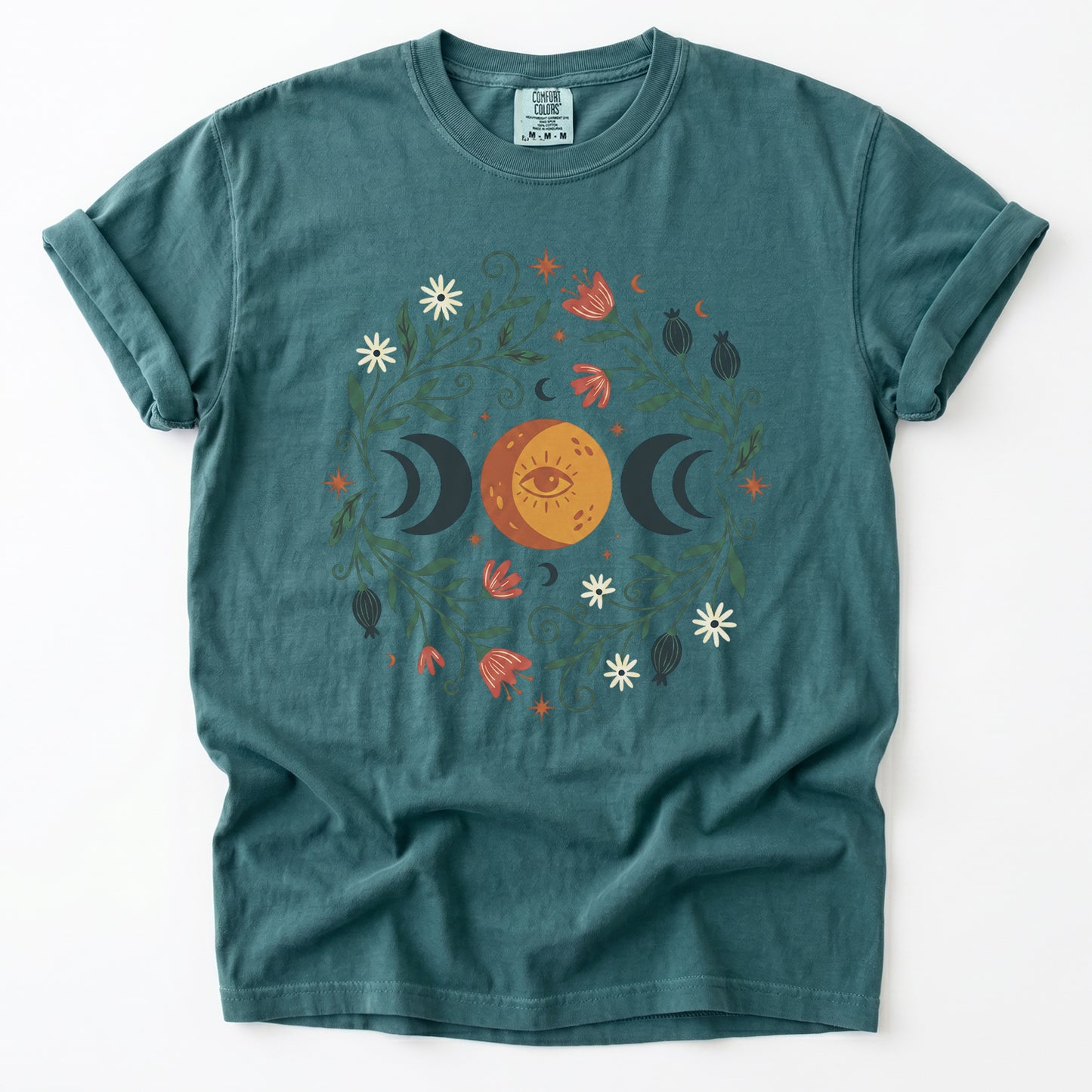 Mystic Triple Moon Vintage Washed T-Shirt