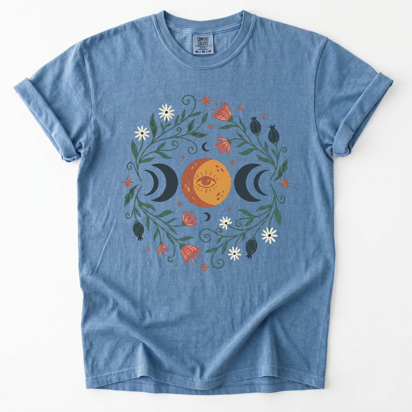 Mystic Triple Moon Vintage Washed T-Shirt