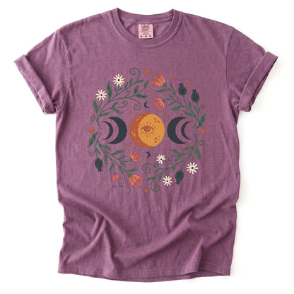 Mystic Triple Moon Vintage Washed T-Shirt