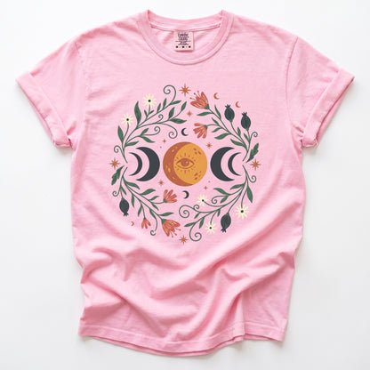 Mystic Triple Moon Vintage Washed T-Shirt